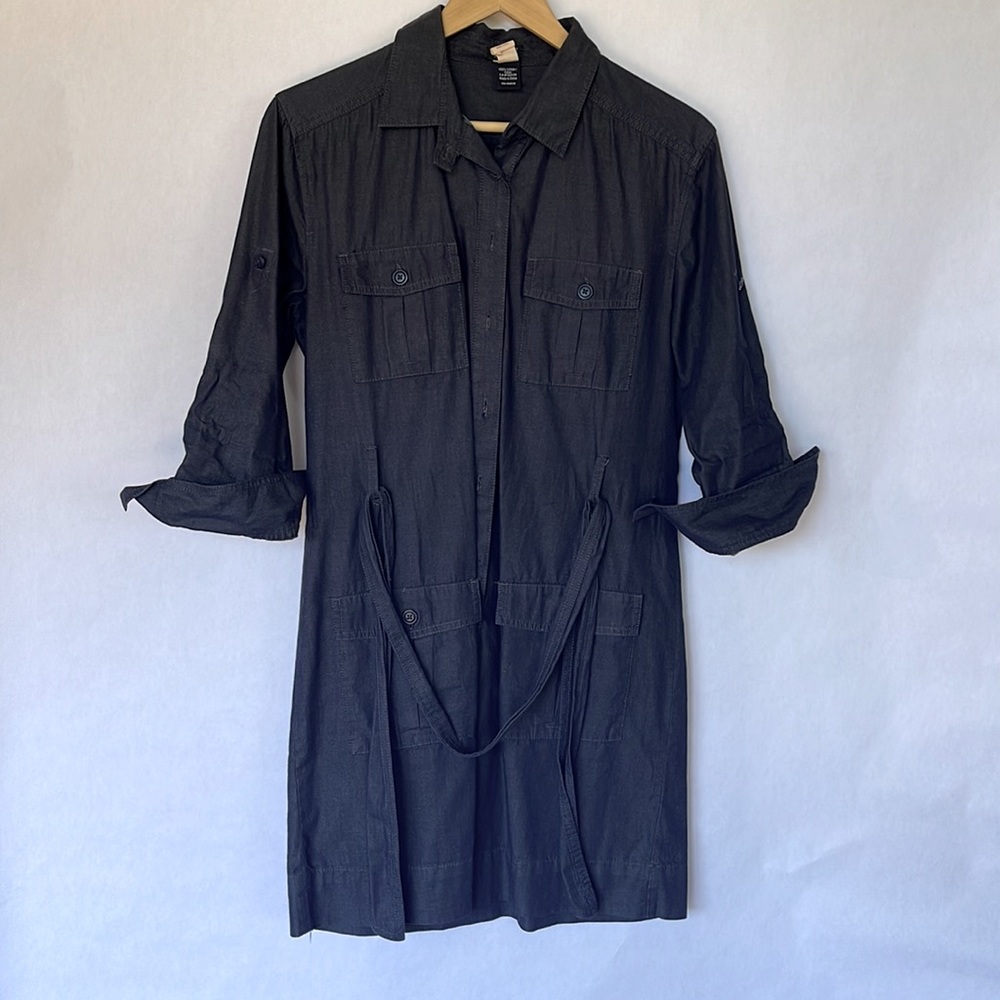 J.Crew Navy Button-up Dress